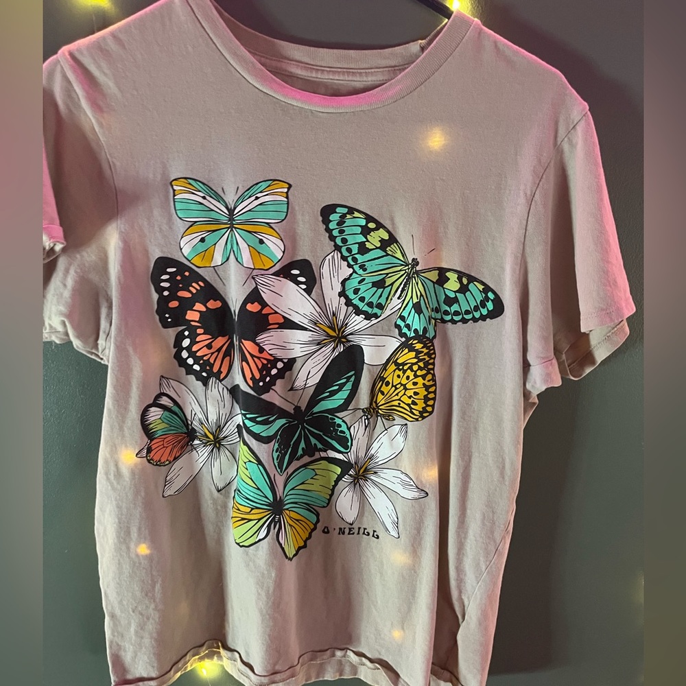 Tan butterfly t-Shirt